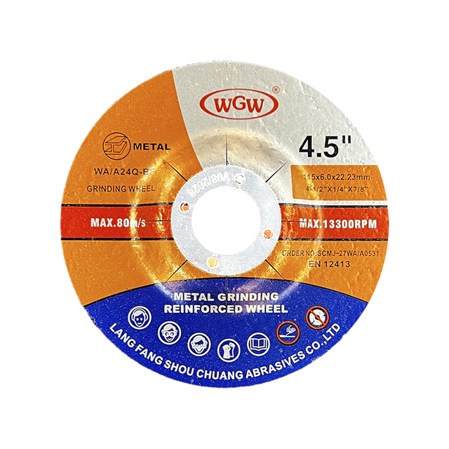 WGW disque de coupe en métal longue durée 115mm X 6.0 X22.23mm meuleuse d'angle Portable haute dureté 80 m/s 