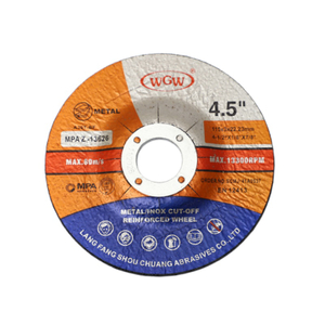 WGW T42 115 × 3 × 22,23 mm Disque de meulage en oxyde d'aluminium Roue abrasive de 4,5 pouces de haute dureté pour meuleuse d'angle en métal en acier inoxydable Certifié ISO9001 MPA Longue durée de vie de 80 m/s 