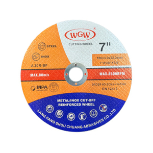 WGW disque de coupe en métal industriel 180x3.0x22mm coupe de 7 pouces pour le métal et le fer très rentable 