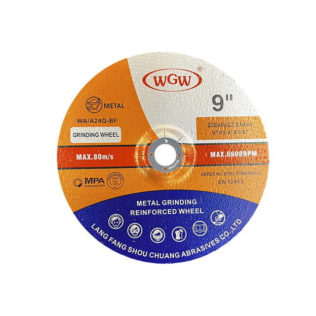 WGW disque de coupe en métal longue durée 230mm X 6.0 X22.23mm meuleuse d'angle Portable haute dureté 80 m/s 