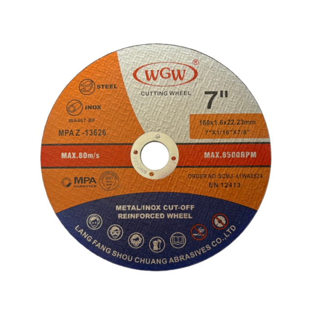 WGW disque de coupe en métal industriel 180x1.6x22mm coupe de 7 pouces pour le métal et le fer très rentable 