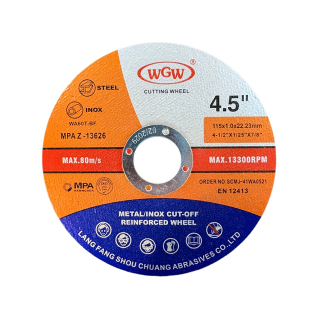 Disque de coupe en métal OEM haute Performance 115x1.0x22mm, roue de coupe rapide pour Applications industrielles en acier