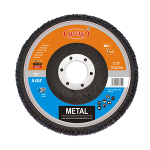 Disque à lamelles en oxyde d'aluminium de 5 pouces MPA EN12413 Disque à lamelles rapide certifié par sécurité haute efficacité pour meuleuse d'angle Meulage de métal Service de commande OEM personnalisé