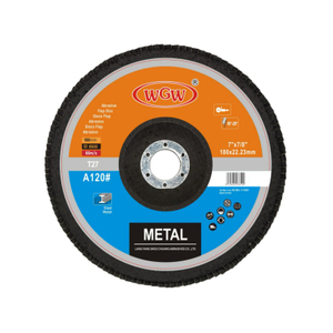 WGW 7 pouces 180X22-120# Roue à lamelles industrielle de haute qualité – Universelle pour le meulage et le polissage, longue durée de vie 