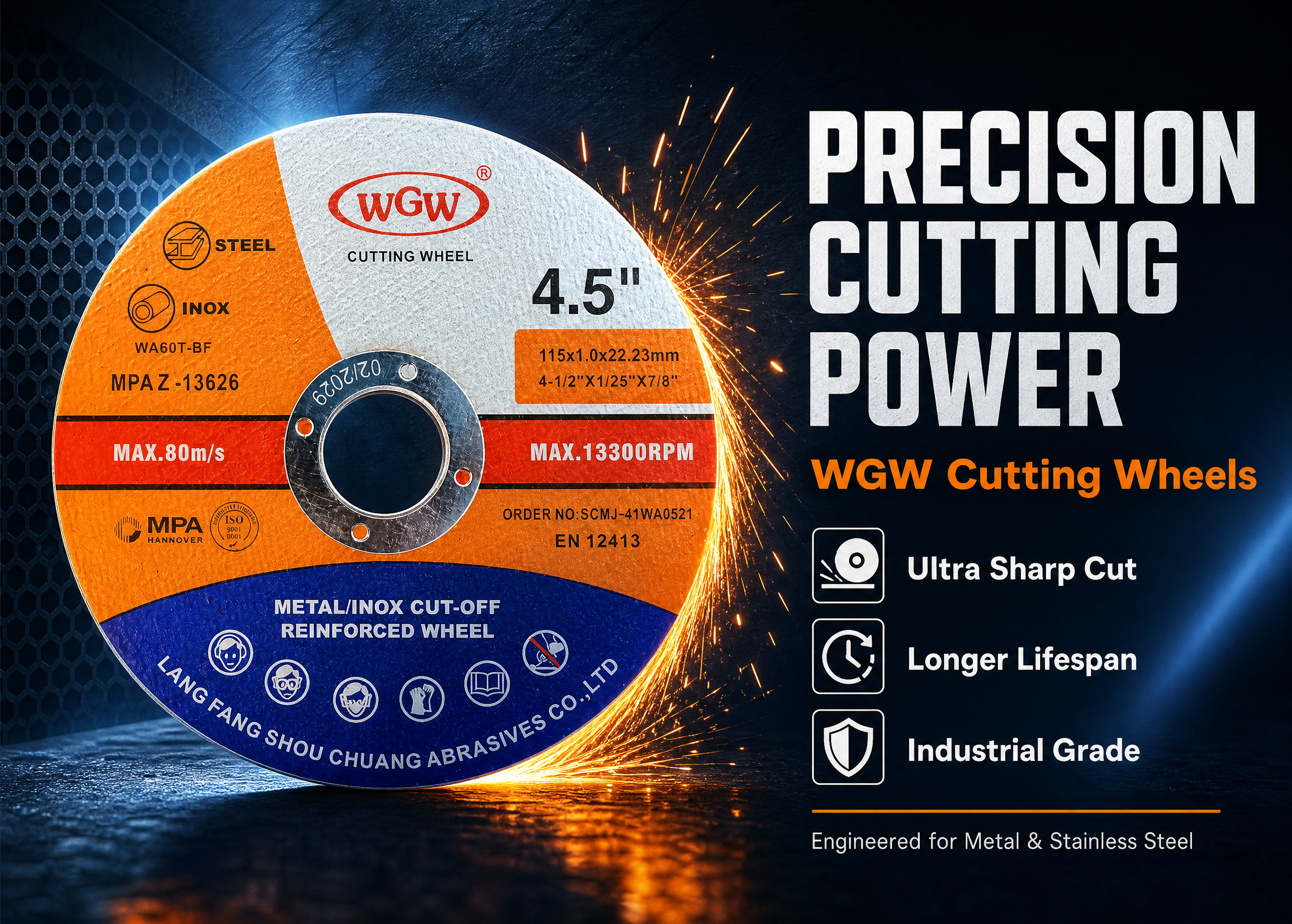 Tout nouveaux disques de coupe ultra-fins WGW : précision et efficacité redéfinies
