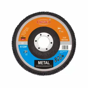 Roue à lamelles WGW125x22mm 120# – Haute qualité directe d'usine – Universelle pour le meulage et le polissage – OEM