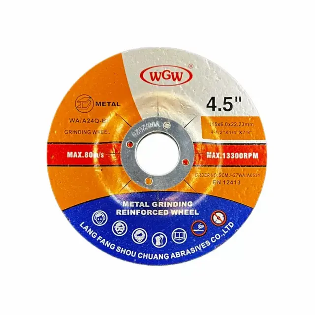 WGW disque de coupe T41-4 pouces 107x1.2x16mm, disque d'oxyde d'aluminium coupe rapide en métal