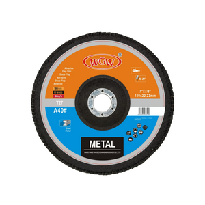 Disque abrasif en acier inoxydable de 7 pouces, meulage rapide, roue de 180 mm pour l'acier et le métal, support personnalisé OEM (disque à lamelles)